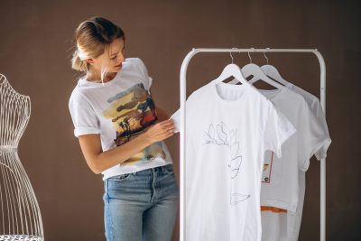 Casualowe stylizacje: t-shirty z nadrukami i jeansy boyfriend fit