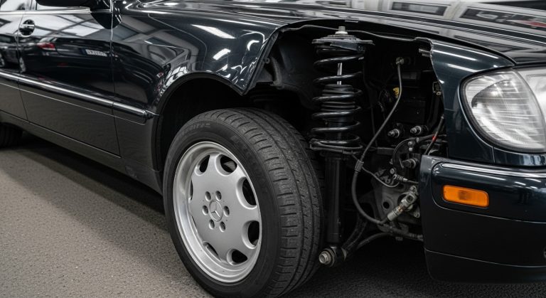 Mercedes Klasy S – zawieszenie ABC i typowe problemy z amortyzatorami